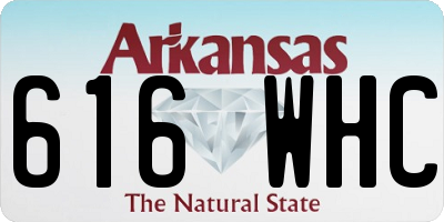 AR license plate 616WHC
