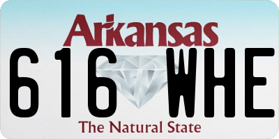 AR license plate 616WHE