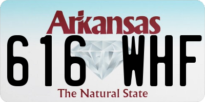 AR license plate 616WHF
