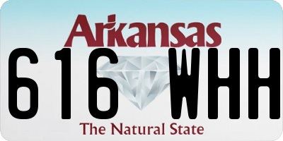 AR license plate 616WHH