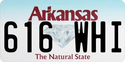 AR license plate 616WHI