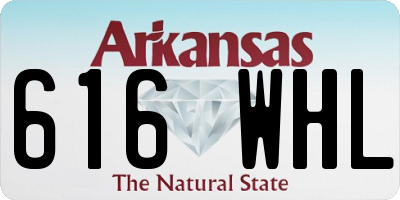 AR license plate 616WHL