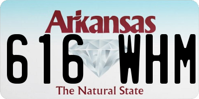 AR license plate 616WHM