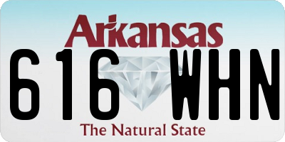 AR license plate 616WHN