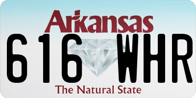 AR license plate 616WHR