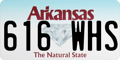 AR license plate 616WHS