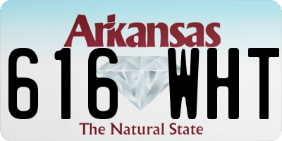 AR license plate 616WHT