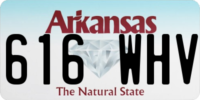 AR license plate 616WHV