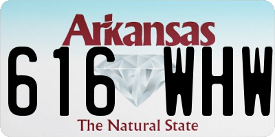 AR license plate 616WHW