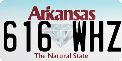 AR license plate 616WHZ