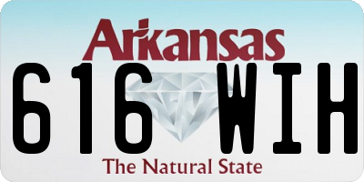AR license plate 616WIH