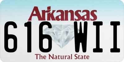 AR license plate 616WII