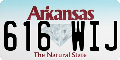 AR license plate 616WIJ
