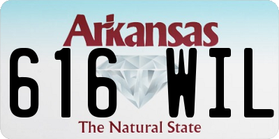 AR license plate 616WIL