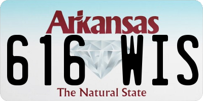 AR license plate 616WIS