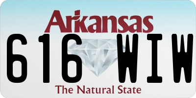 AR license plate 616WIW