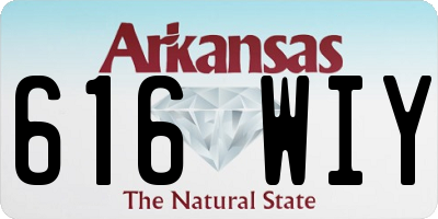 AR license plate 616WIY