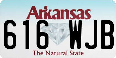 AR license plate 616WJB