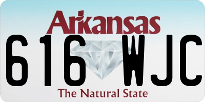 AR license plate 616WJC