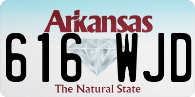 AR license plate 616WJD