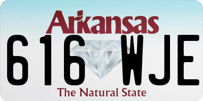 AR license plate 616WJE