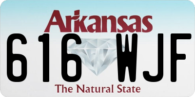 AR license plate 616WJF