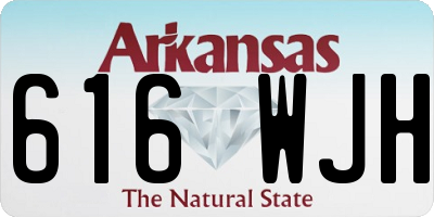 AR license plate 616WJH