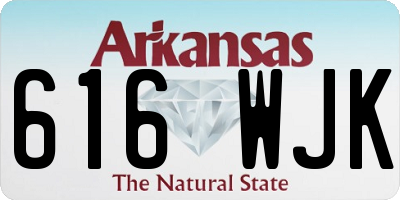 AR license plate 616WJK