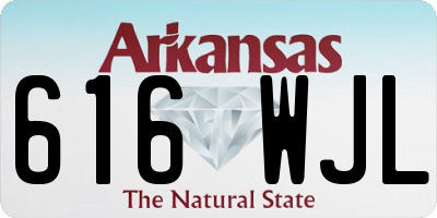 AR license plate 616WJL