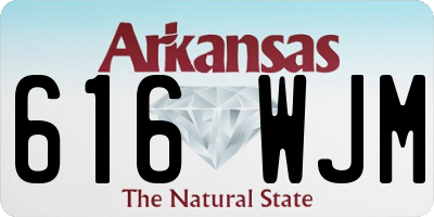 AR license plate 616WJM