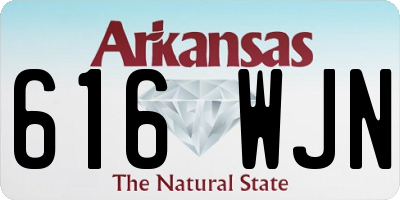 AR license plate 616WJN