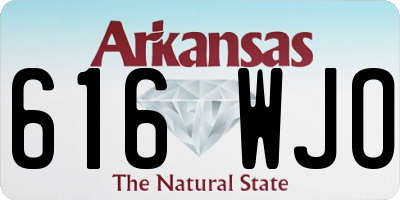 AR license plate 616WJO