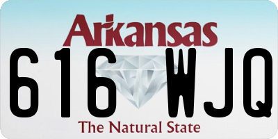 AR license plate 616WJQ