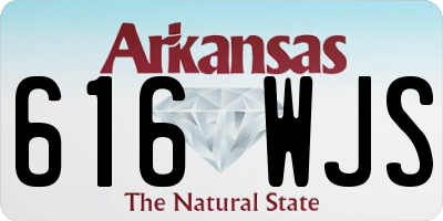 AR license plate 616WJS