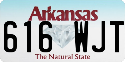 AR license plate 616WJT