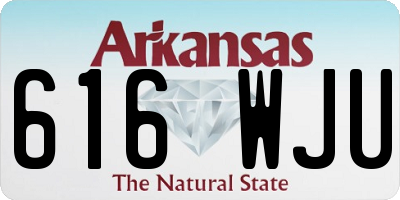 AR license plate 616WJU