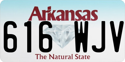 AR license plate 616WJV