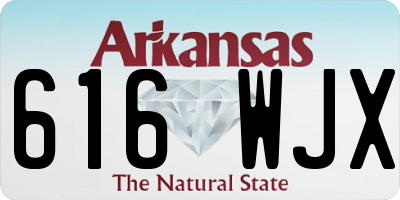 AR license plate 616WJX