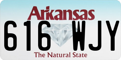 AR license plate 616WJY