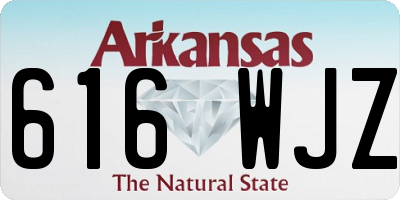 AR license plate 616WJZ