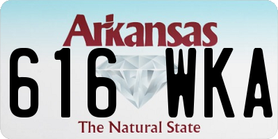 AR license plate 616WKA