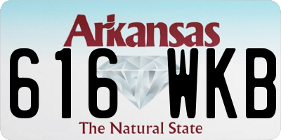 AR license plate 616WKB