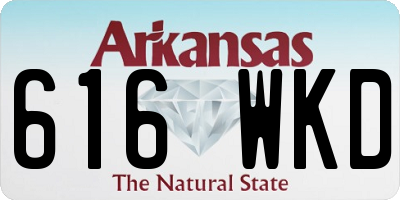 AR license plate 616WKD