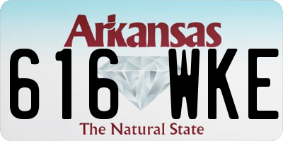 AR license plate 616WKE