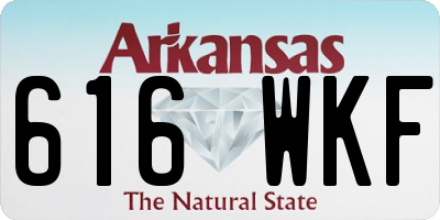 AR license plate 616WKF