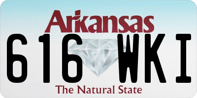 AR license plate 616WKI