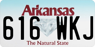 AR license plate 616WKJ