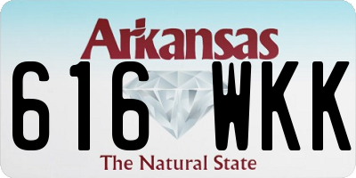 AR license plate 616WKK