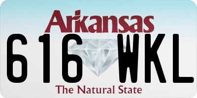 AR license plate 616WKL