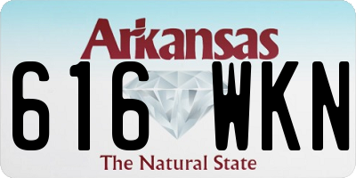 AR license plate 616WKN